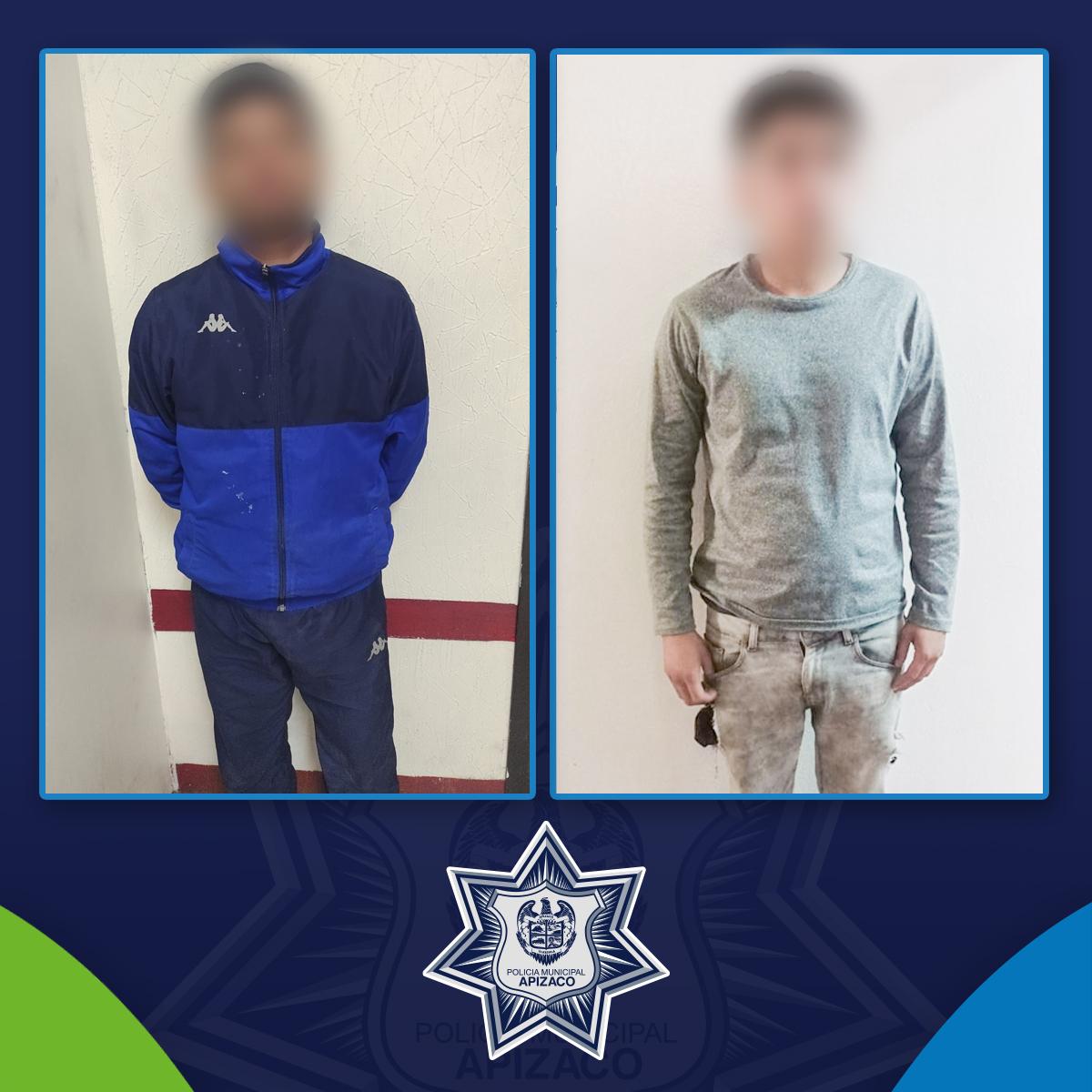 Captura policía de Apizaco a dos presuntos asaltantes
